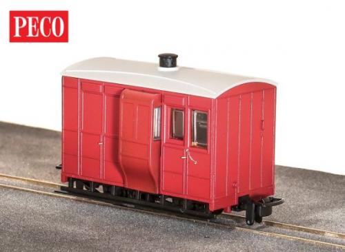 GR-530UR Peco OO-9 4 Wheel Brake Coach Red GVT